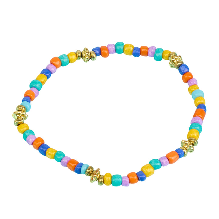 Pretty Beaded Bracelets | Set of 4 | Fair Trade | Mini Gift | Cracker Filler