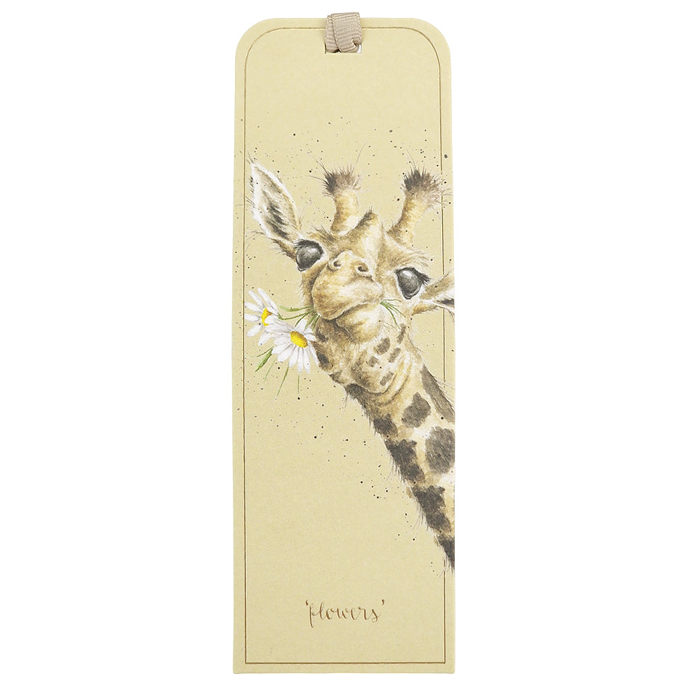Daisy Chomping Giraffe Bookmark | Sturdy & Two Sided | Letterbox Gift | Wrendale Designs