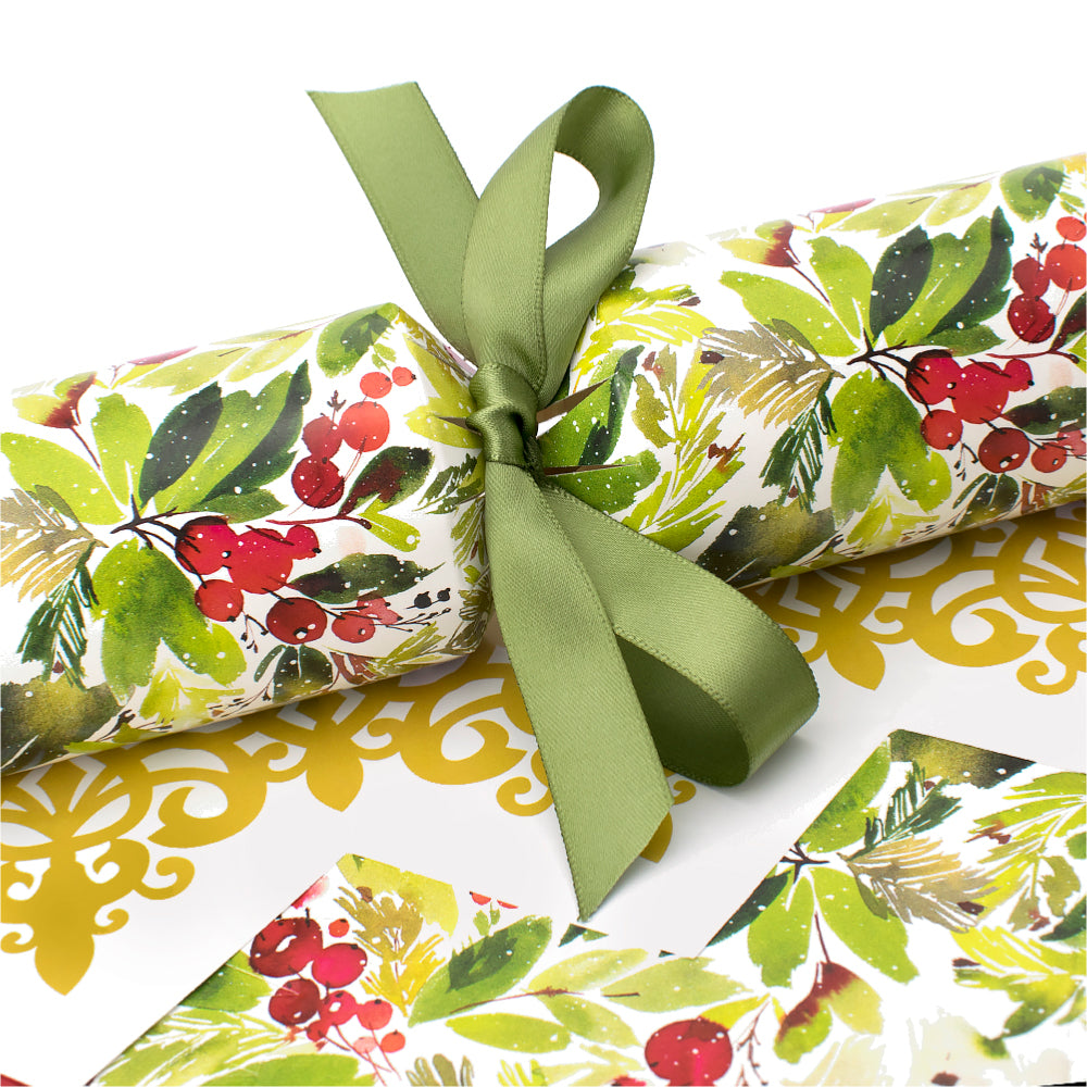 Watercolour Berries | SNAPLESS Christmas Cracker Making Craft Kit | Makes 6