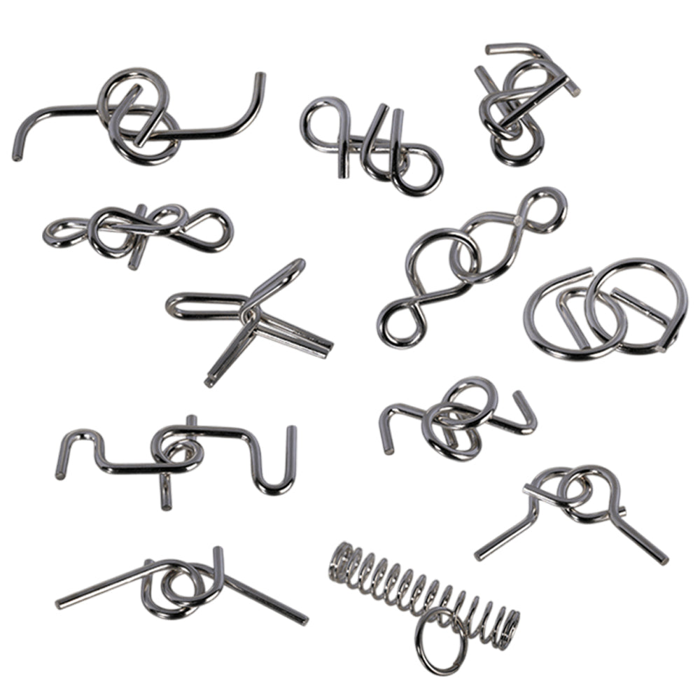 Assorted Mini Metal Puzzles in Boxes | Mini Gift | Cracker Filler