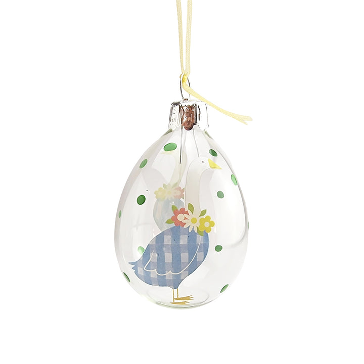 Blue Mother Goose Easter Tree Decoration | Best Quality Glass | Gisela Graham