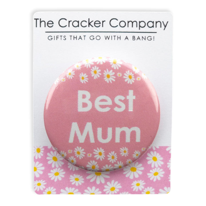 Best Mum | 38mm Button Pin Badge | Mini Gift | Cracker Filler