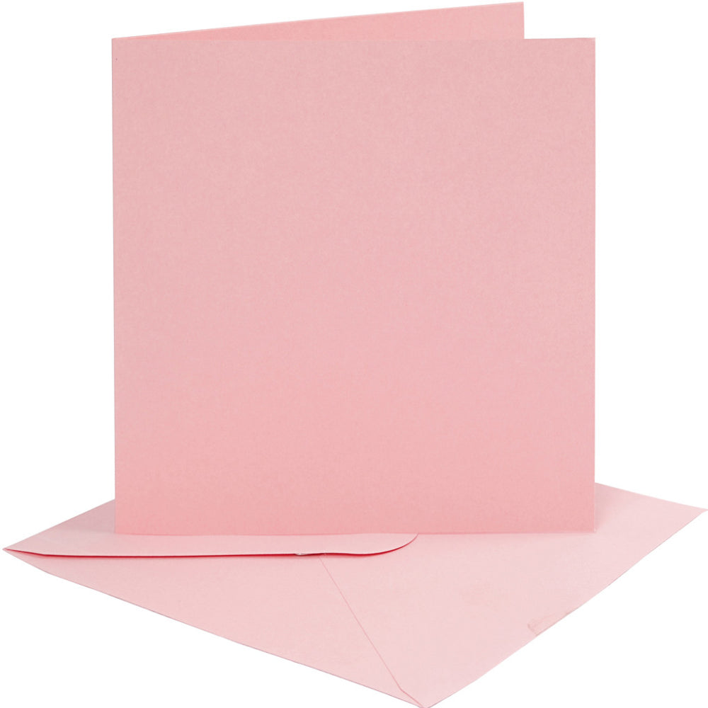 4 Coloured 6x6 Cards & Envelopes for Card Making Crafts | Card Making Blanks