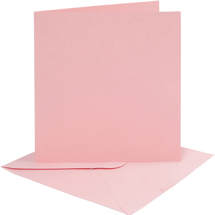 4 Coloured 6x6 Cards & Envelopes for Card Making Crafts | Card Making Blanks