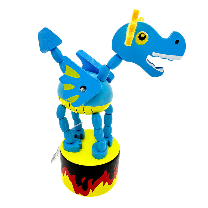 Wooden Push Up Dancing Dragon | Single | Little Gift | Cracker Filler