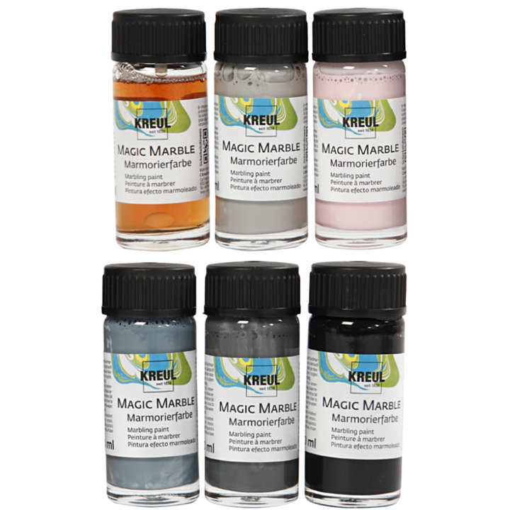 20ml High Pigment Craft Marbling Inks | Set of 6 | Choice of Colour Mixes