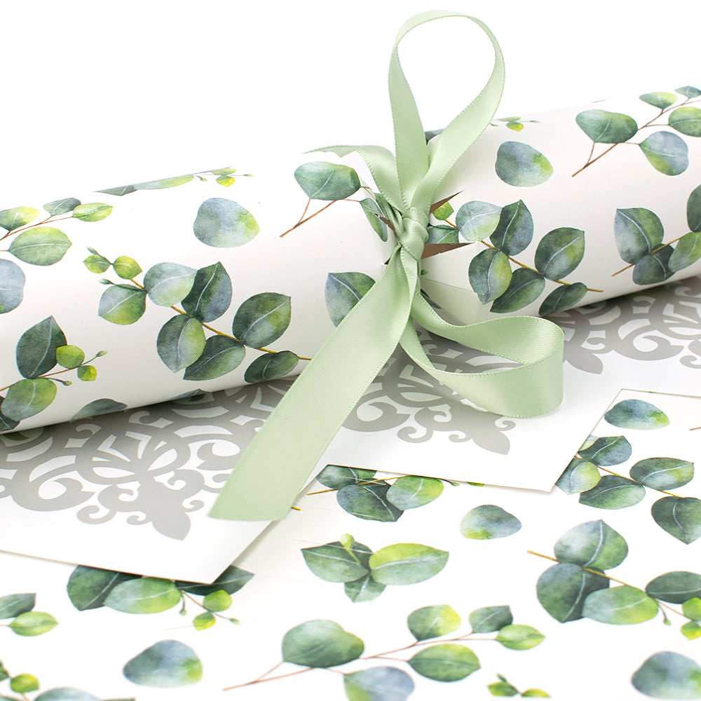 Watercolour Eucalyptus | SNAPLESS Christmas Cracker Making Craft Kit | Makes 6