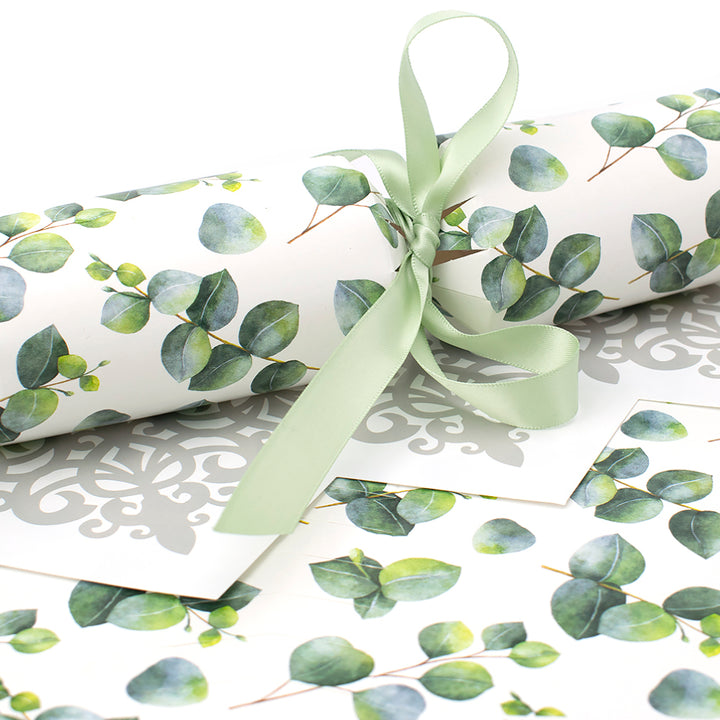 Watercolour Eucalyptus | SNAPLESS Christmas Cracker Making Craft Kit | Makes 6