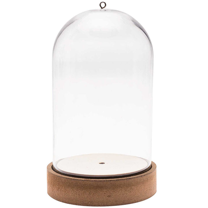 Plastic Bell Jar | Dome on MDF Base | 11cm to 27cm Tall | Arts, Crafts & Display