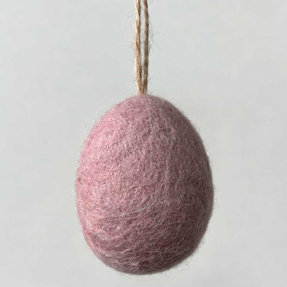 Natural Shades | Plain Hanging Felt Egg | Easter Decoration | 4cm or 6cm Tall