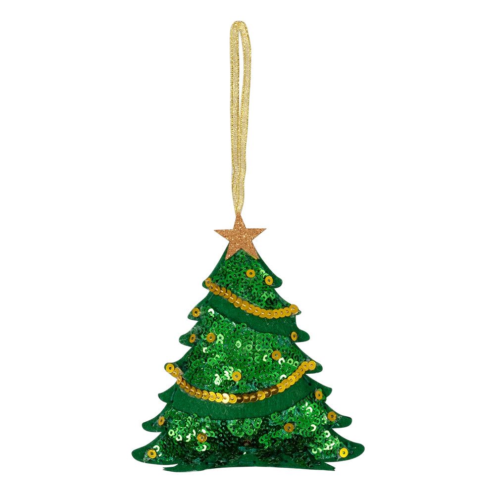 Christmas Tree | Felt & Sequin Sewing Kit | Hanging Ornament | Craft Kit