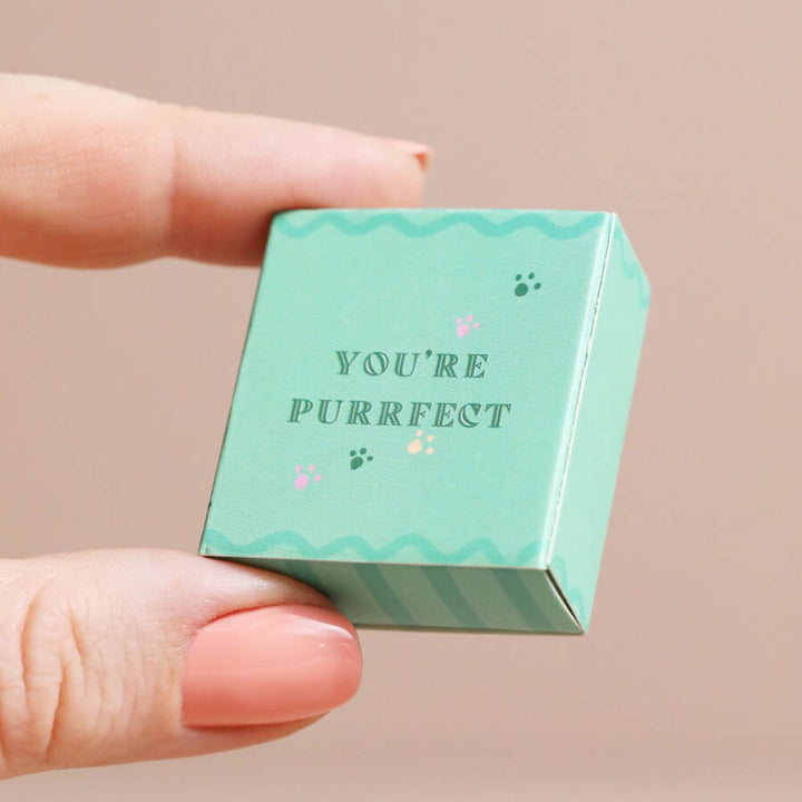 You're Purrfect | Mini Matchbox Cat Token | Little Gift | Cracker Filler