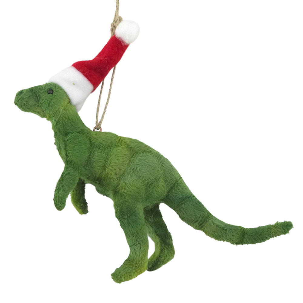 Velour Fabric Dinosaur | Hanging Christmas Tree Decoration | Gisela Graham