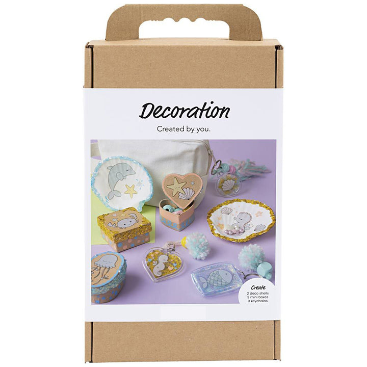 Under the Sea Collection | Complete Kids Craft Kit | Make Trays Boxes & Keyrings