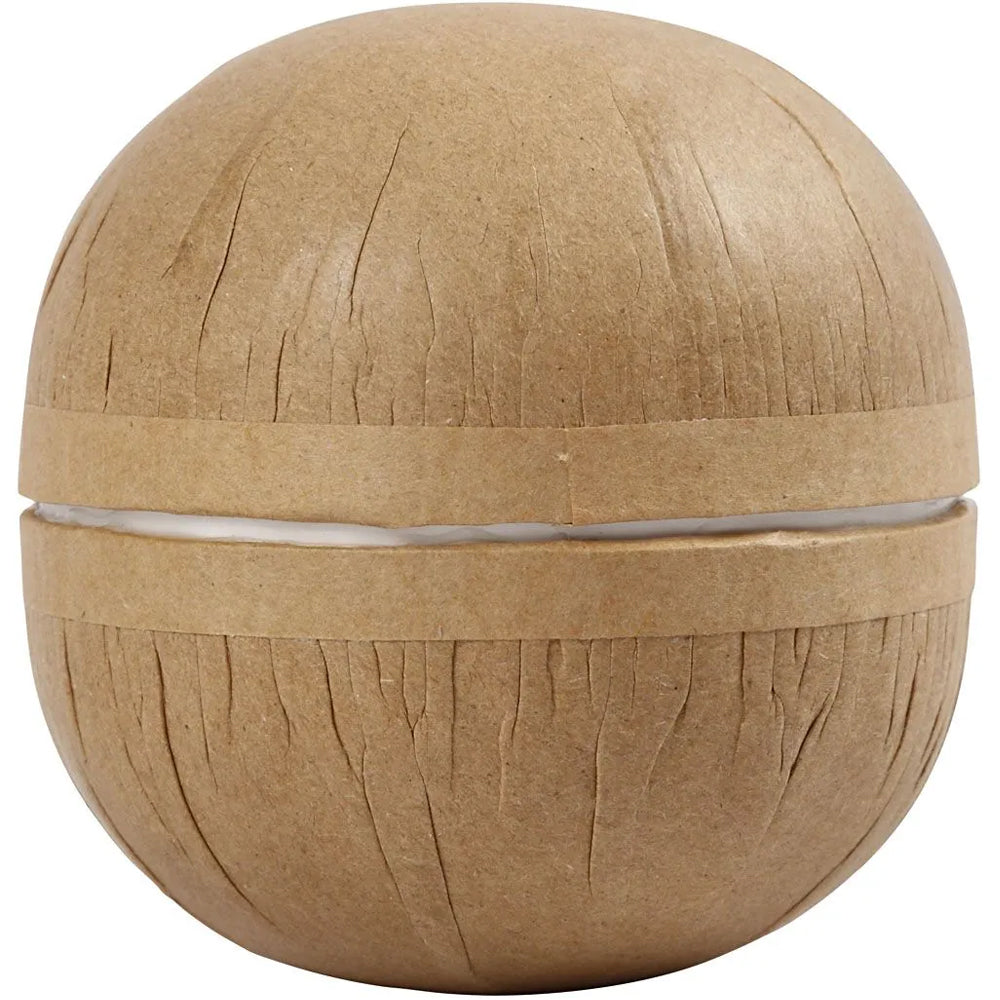 8cm Paper Mache Two - Piece Snowball Set | 4 Pieces | For Decorating