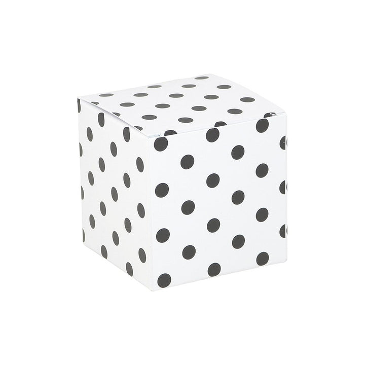 Monochrome Dots | Little Gift Box | 5cm Cube | Single or 6 Boxes