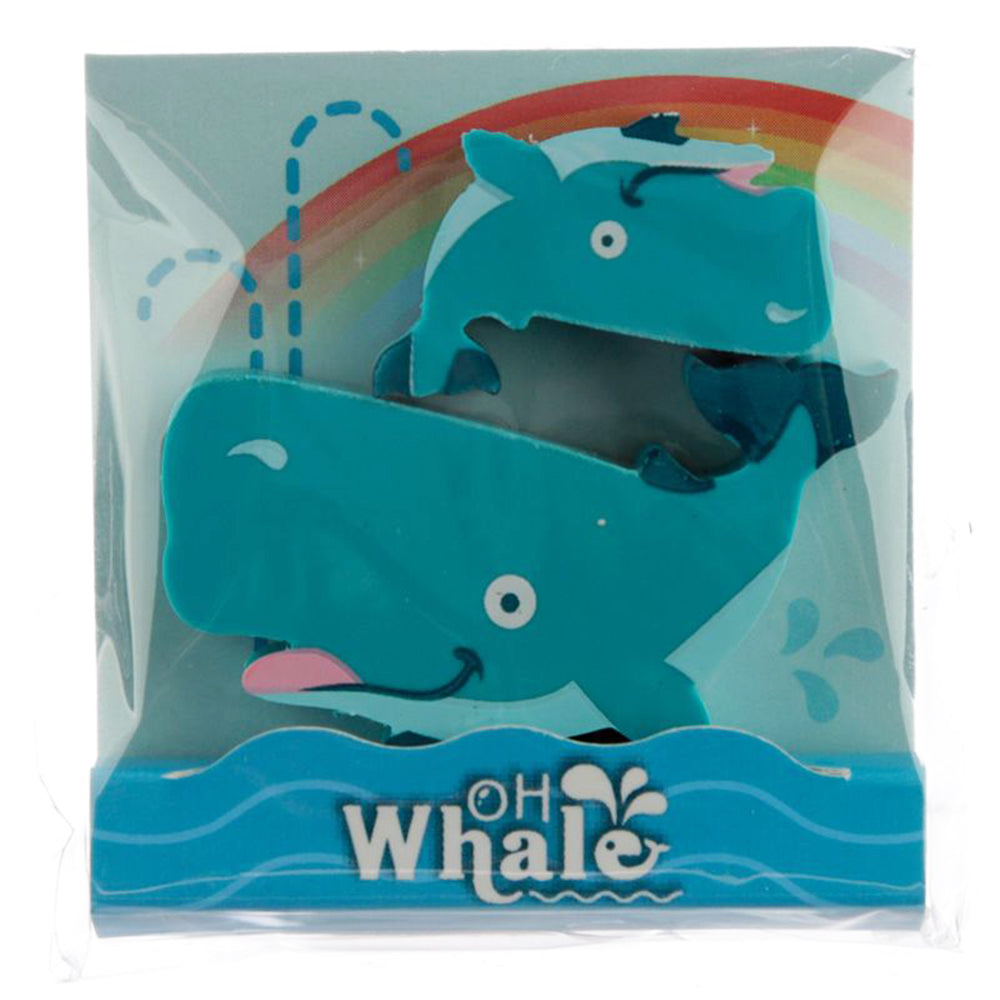 Mini Whale Erasers | 2 Piece Set | Party Bag Gift | Cracker Filller