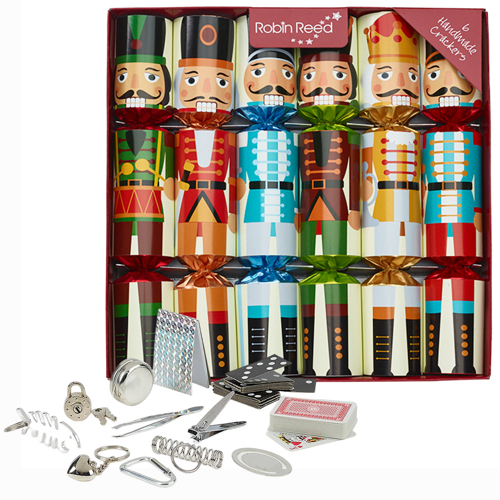 6 Nutcracker Design Christmas Crackers | With Plastic Free Gifts | Ready Made