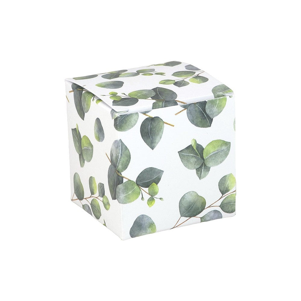 Watercolour Eucalyptus | Little Gift Box | 5cm Cube | Single or 6 Boxes