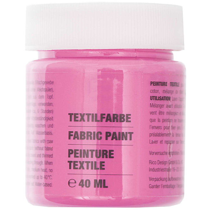 40ml Fabric Paint | Ideal for Light Fabrics | Choose A Colour
