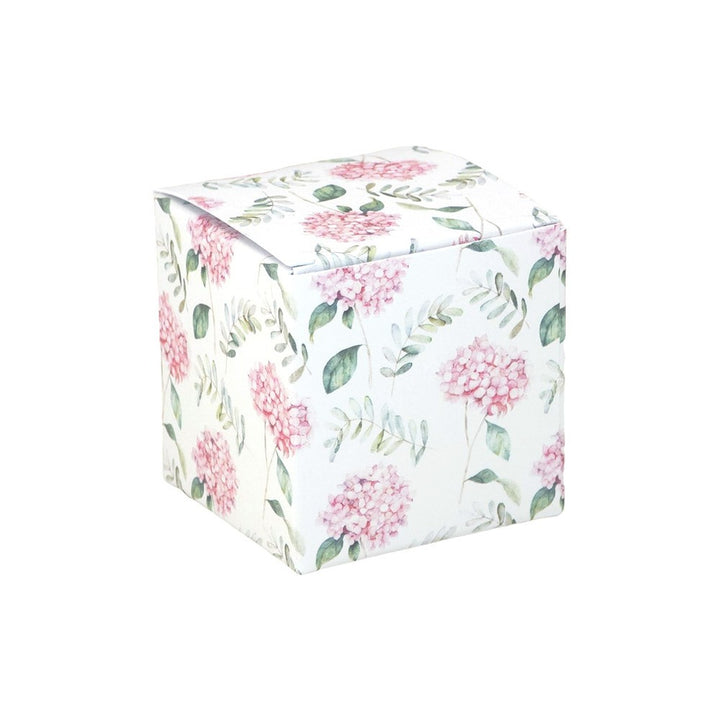 Pink Wedding Hydrangea | Little Gift Box | 5cm Cube | Single or 6 Boxes