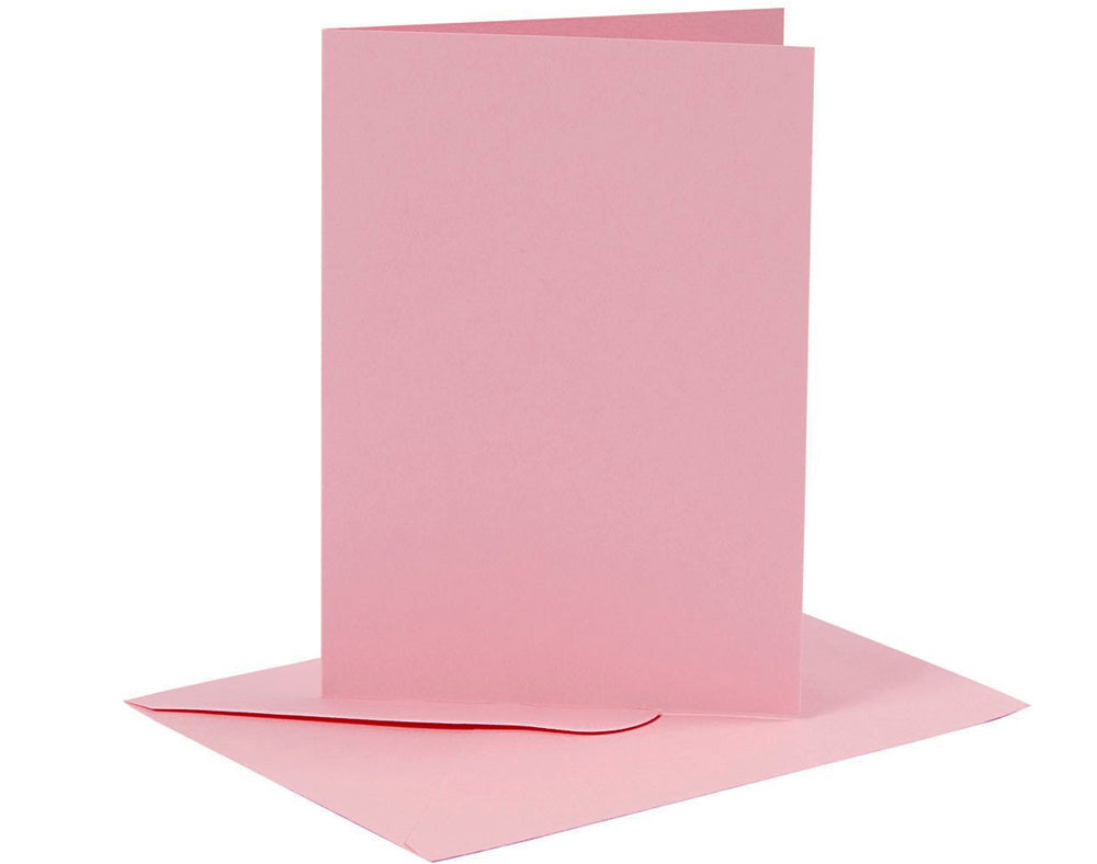 6 Coloured A6 Cards & Envelopes for Card Making Crafts | Card Making Blanks