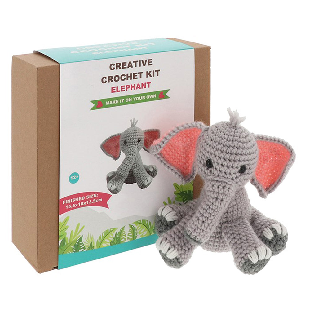 Elephant | Complete Crochet Craft Kit for Adults