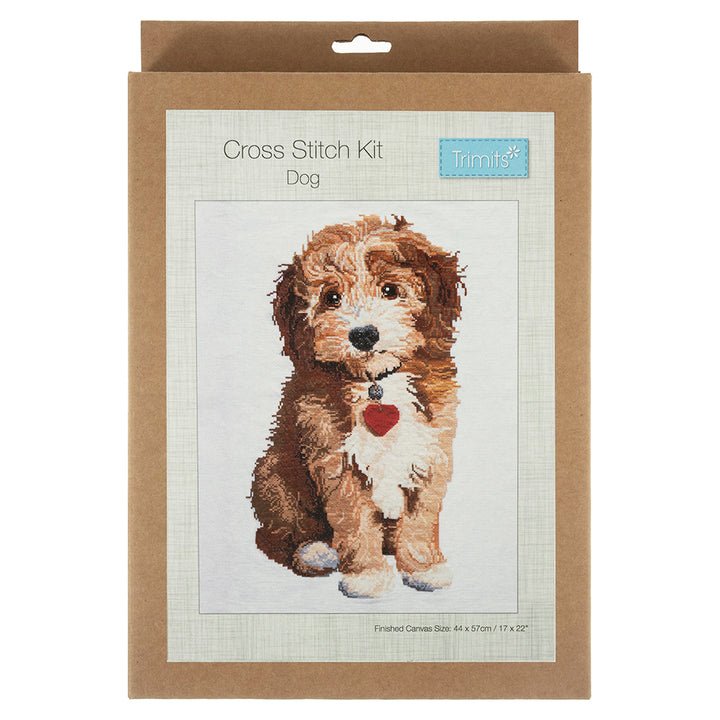Puppy Love | Complete Counted Cross Stitch Kit | Large 44x57cm
