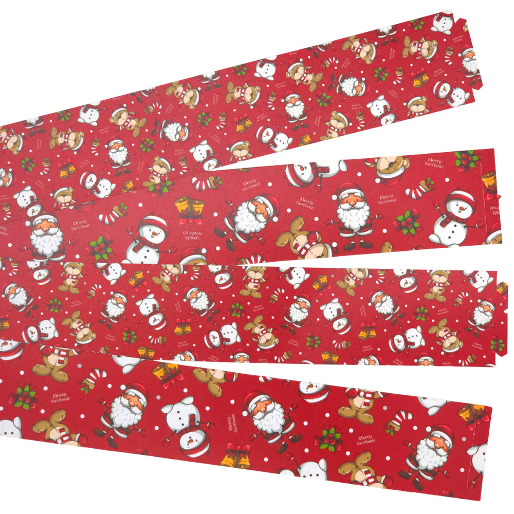 30 Reusable Christmas Paper Chains | Santa & Friends | No Glue Needed | 2.5m