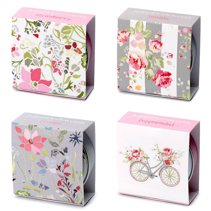 Pretty Pink Floral Lip Balm in Tin | Single | Mini Gift | Cracker Filler