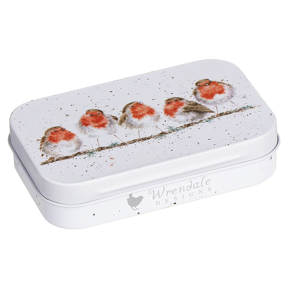 9cm Wrendale Lidded Tin Robin Design | Cracker Filler Gift