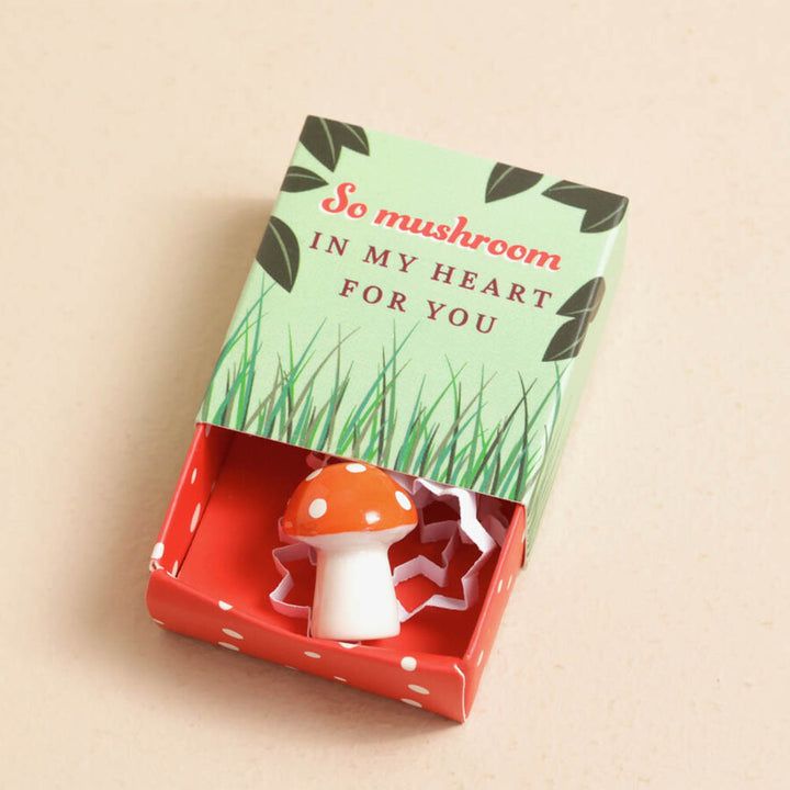 So Mushroom In My Heart for You | Mini Matchbox Token | Cracker Filler Gift