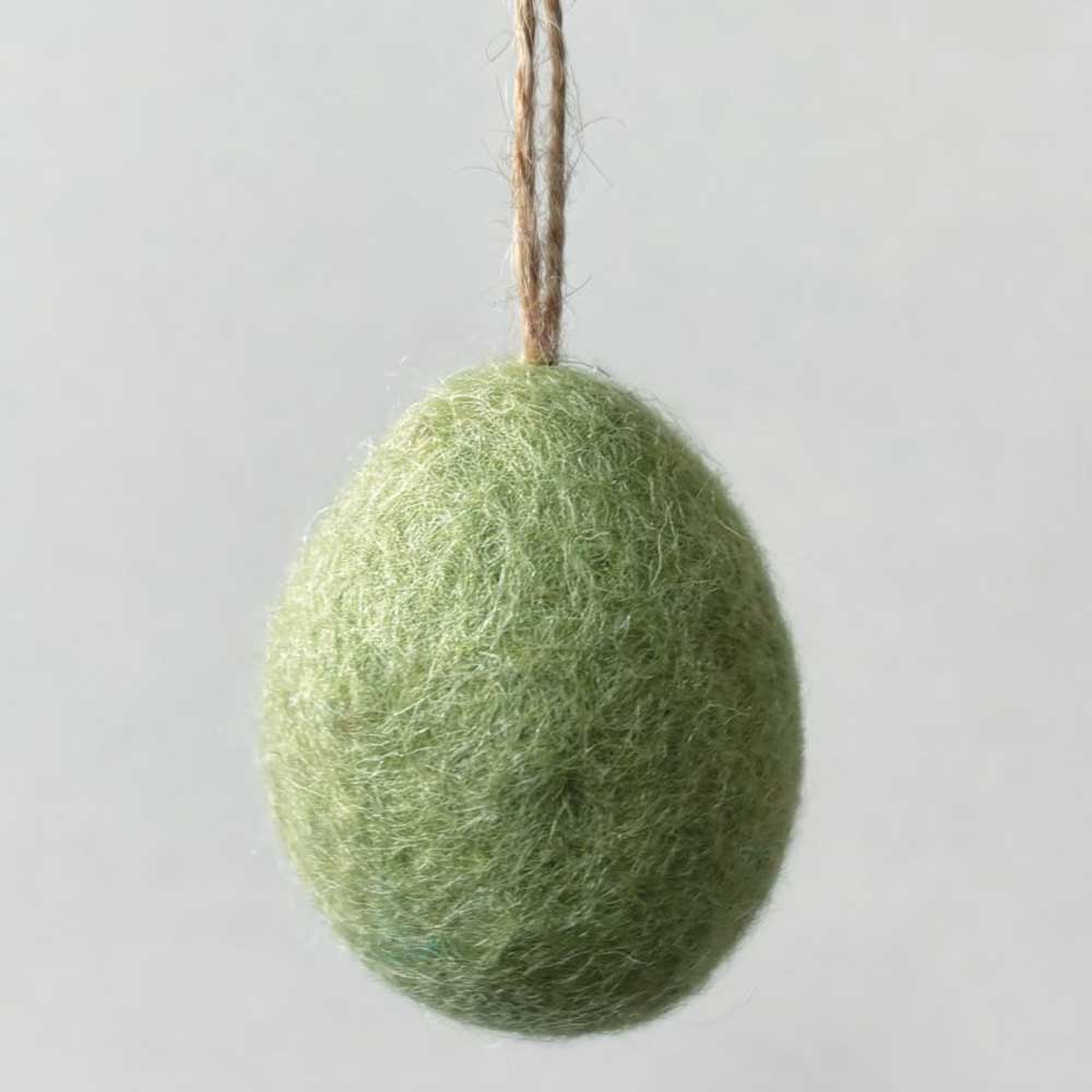 Natural Shades | Plain Hanging Felt Egg | Easter Decoration | 4cm or 6cm Tall