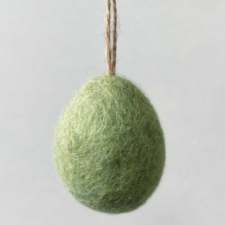 Natural Shades | Plain Hanging Felt Egg | Easter Decoration | 4cm or 6cm Tall