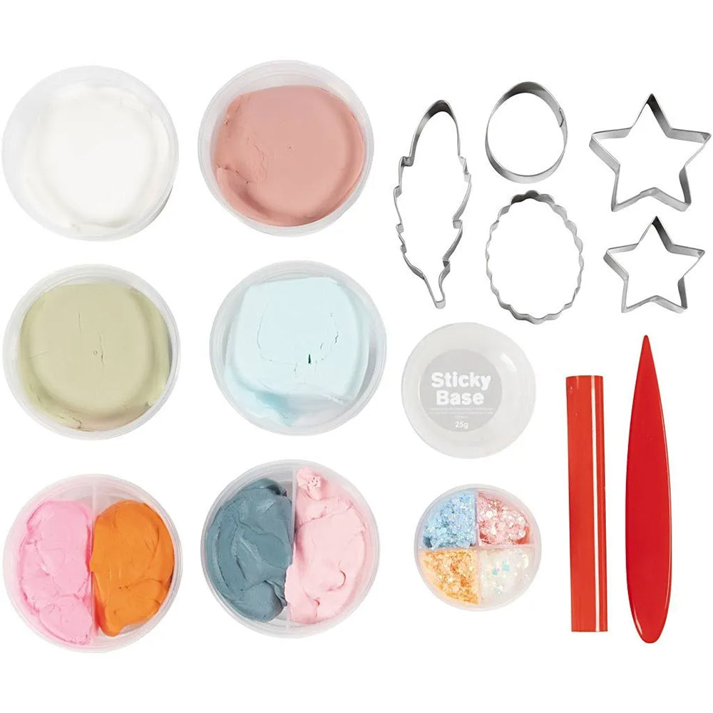 Pretty Florals | Air Dry Clay Modelling Kit for Adults | Makes Loads!