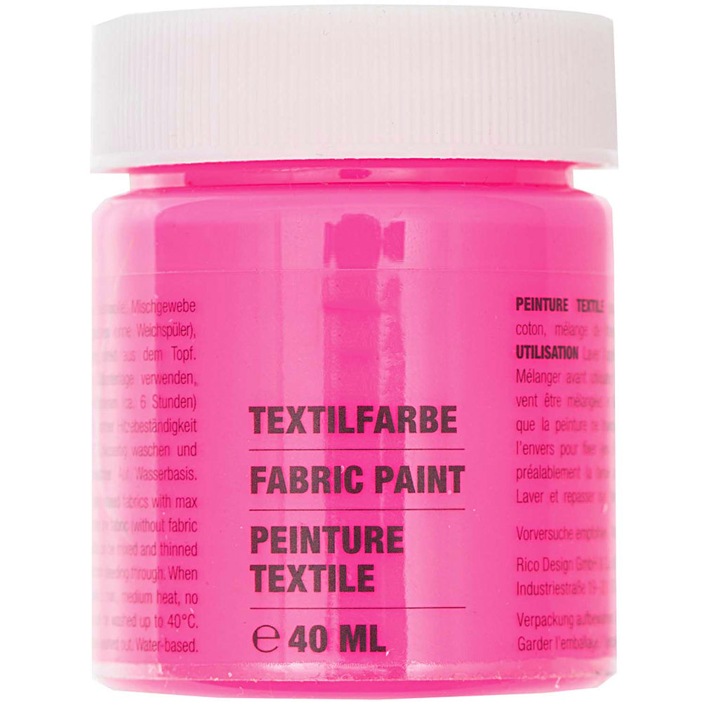 40ml Fabric Paint | Ideal for Light Fabrics | Choose A Colour