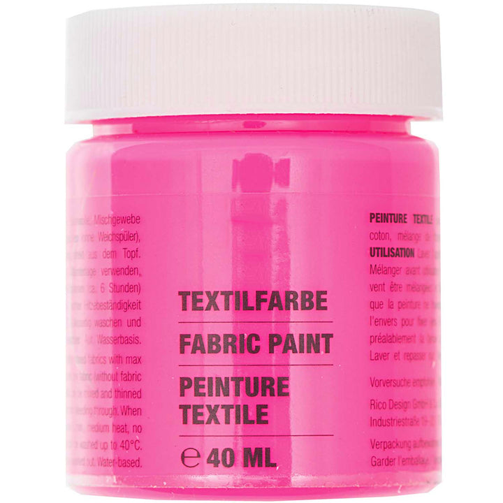 40ml Fabric Paint | Ideal for Light Fabrics | Choose A Colour