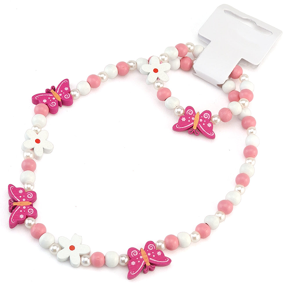 Pair of Flower & Butterfly Bracelets for Girls | Bundle of 5 | Mini Gift | Cracker Filler