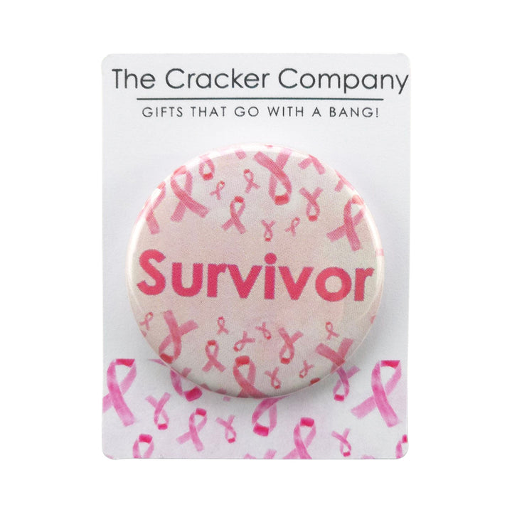Survivor | 38mm Button Pin Badge | Little Gift | Cracker Filler