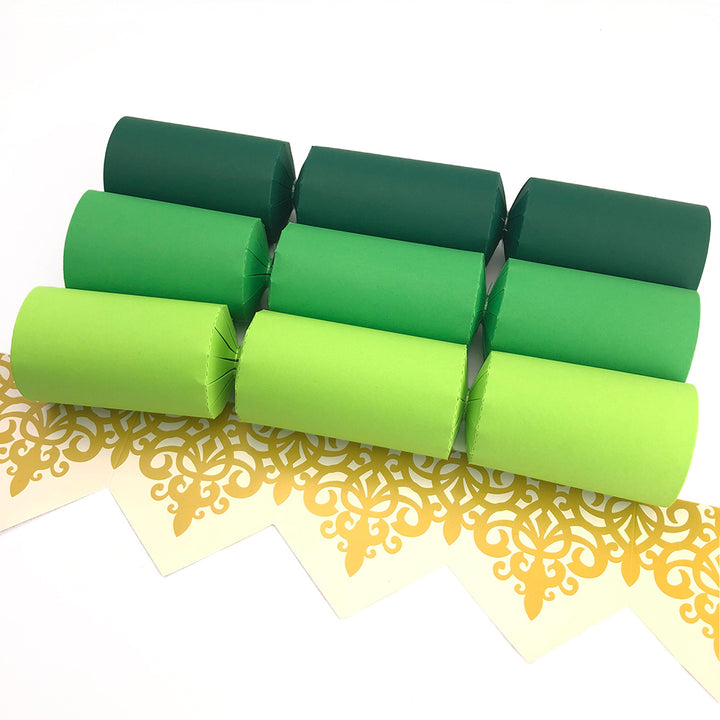 Shades of Green | Bulk Craft Kits to Make 150 Crackers | Recyclable
