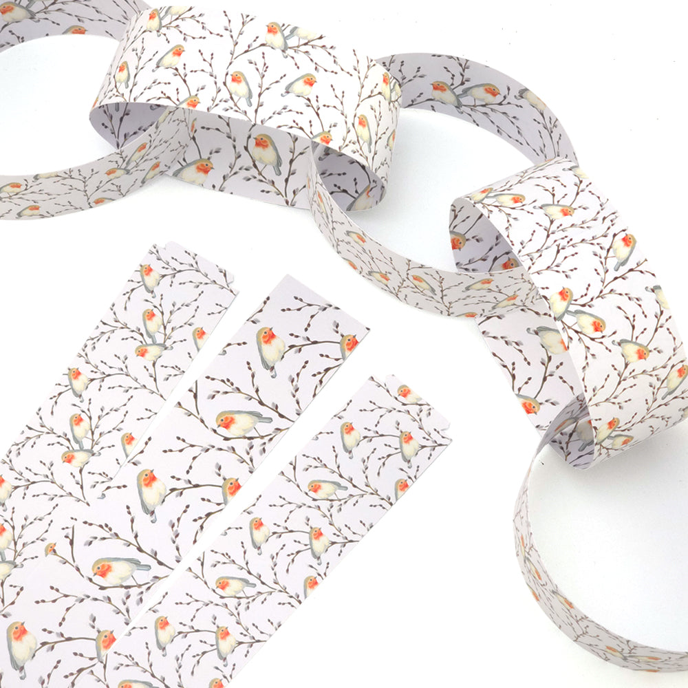 30 Reusable Christmas Paper Chains | Willow & Robin | No Glue Needed | 2.5m