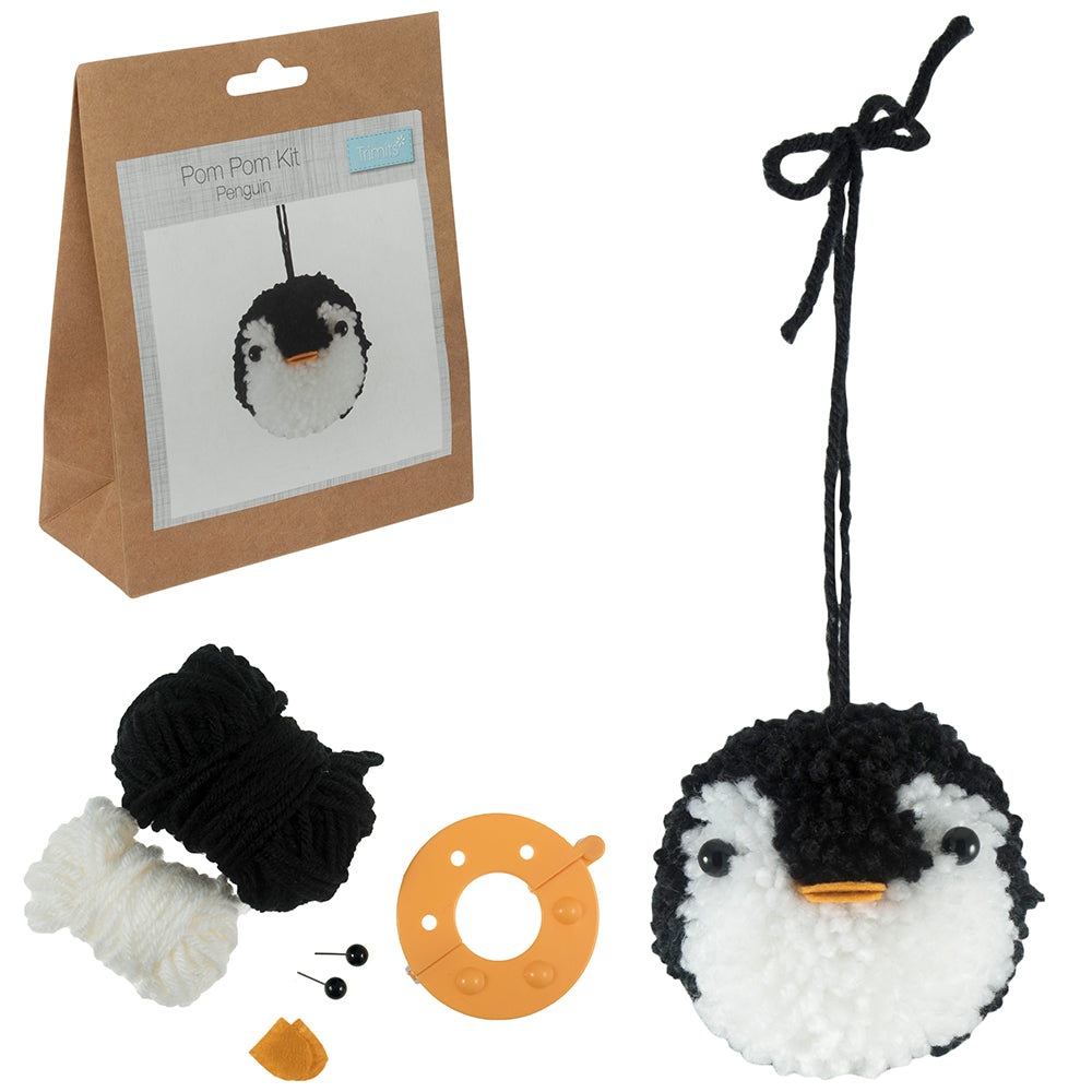 Pom Pom Penguin Making Craft Kit | Large | Hanging Ornament