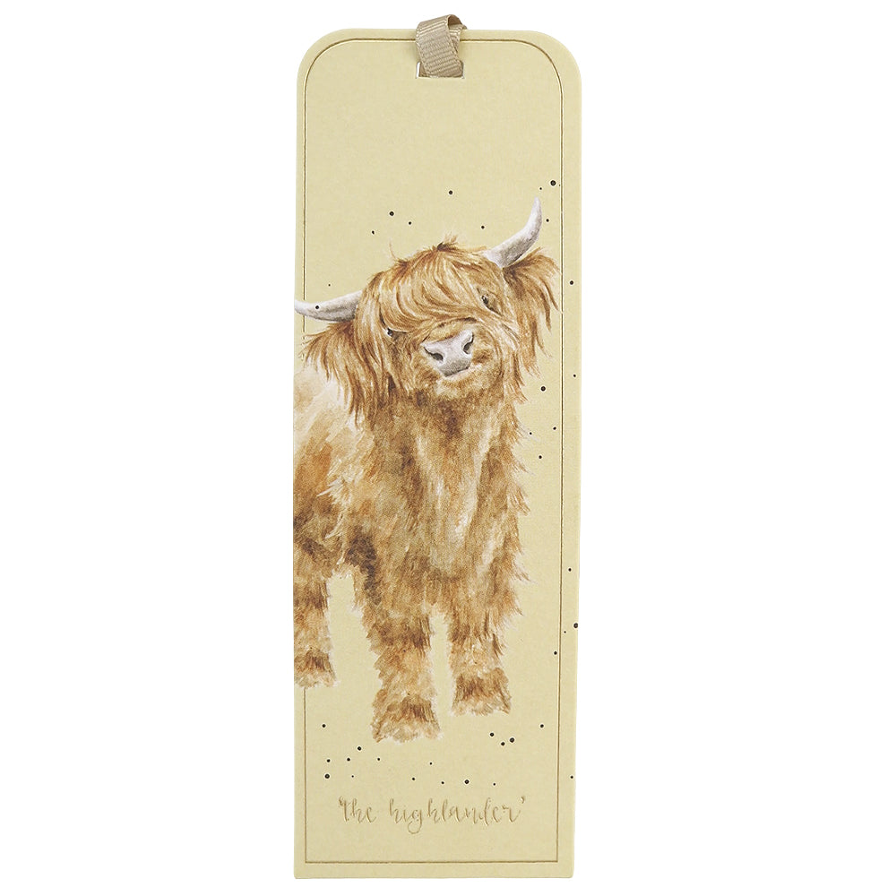 Highland Cow Bookmark | The Highlander | Sturdy & Two Sided | Wrendale Letterbox Gift