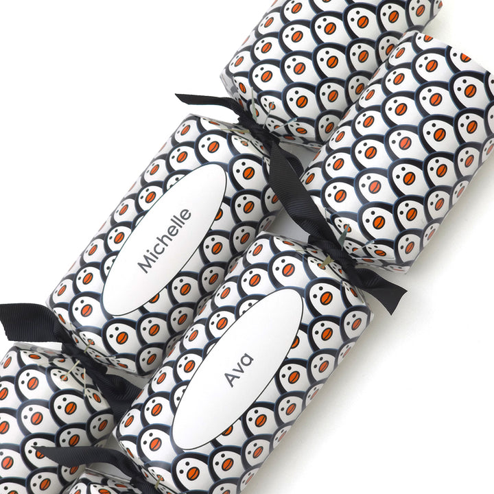 Personalised Cracker Making Craft Kit | Just Penguins |  Makes 4 or 6 Crackers