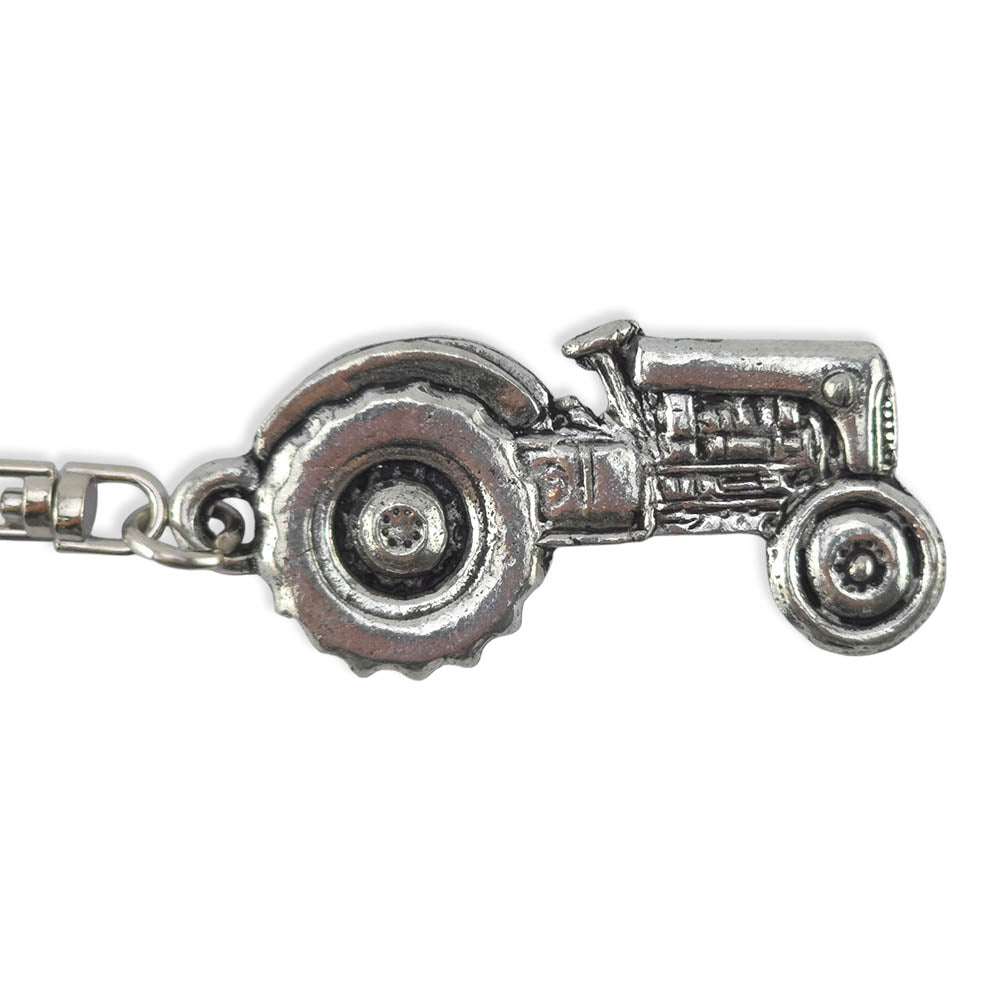 Tractor | Chunky English Pewter 3D Keyring | Little Gift | Cracker Filler