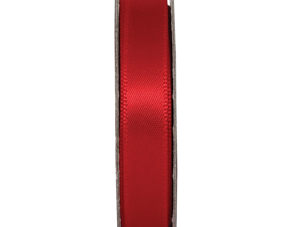 3m Radiant Red 10mm Wide Satin Craft Ribbon