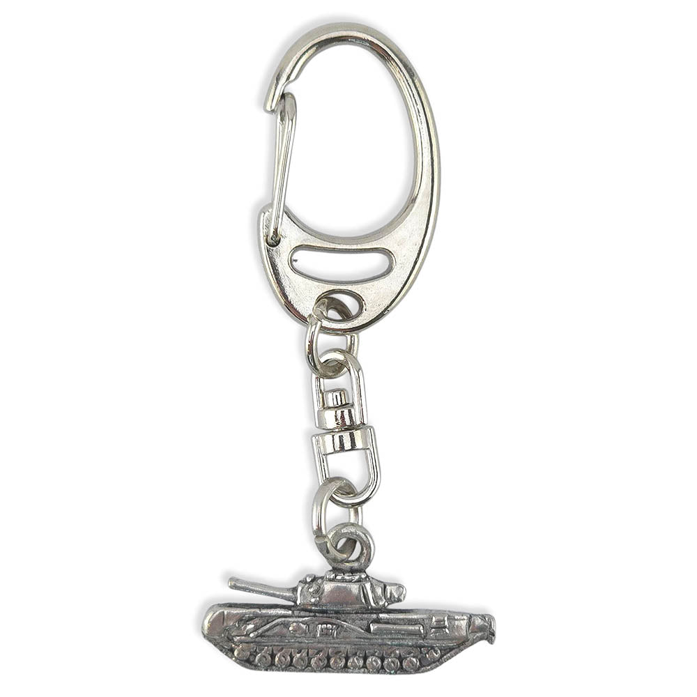 WW2 Churchill Tank | English Pewter 3D Keyring | Little Gift | Cracker Filler