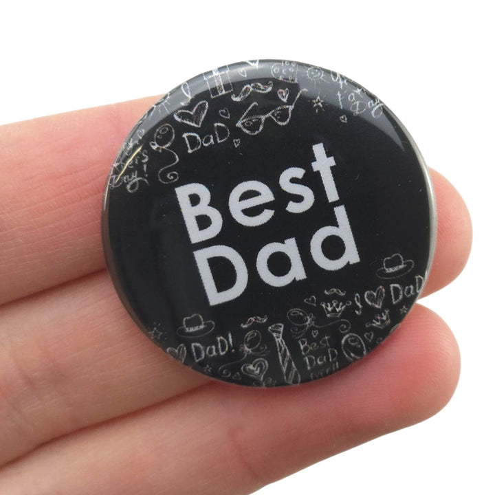 Best Dad | 38mm Button Pin Badge | Mini Gift | Cracker Filler