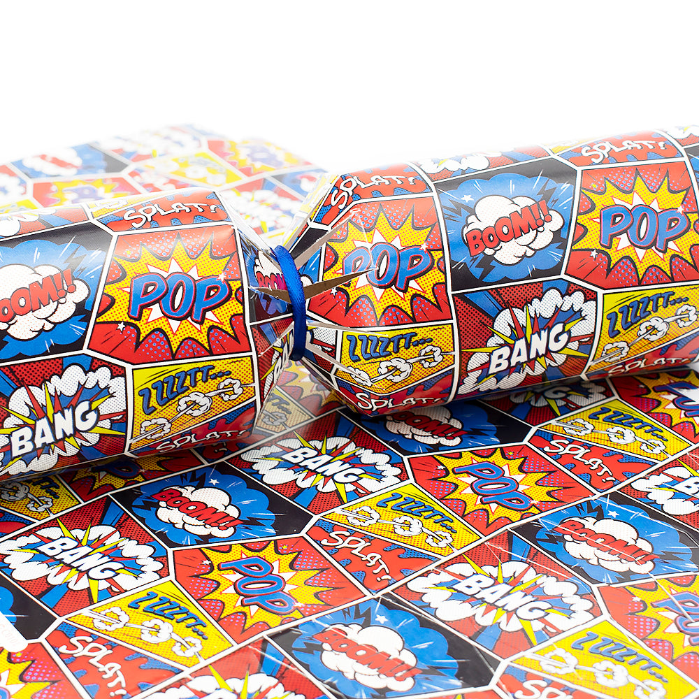 Pop Art Superhero | Cracker Making Craft Kit | Makes 6 Standard Crackers