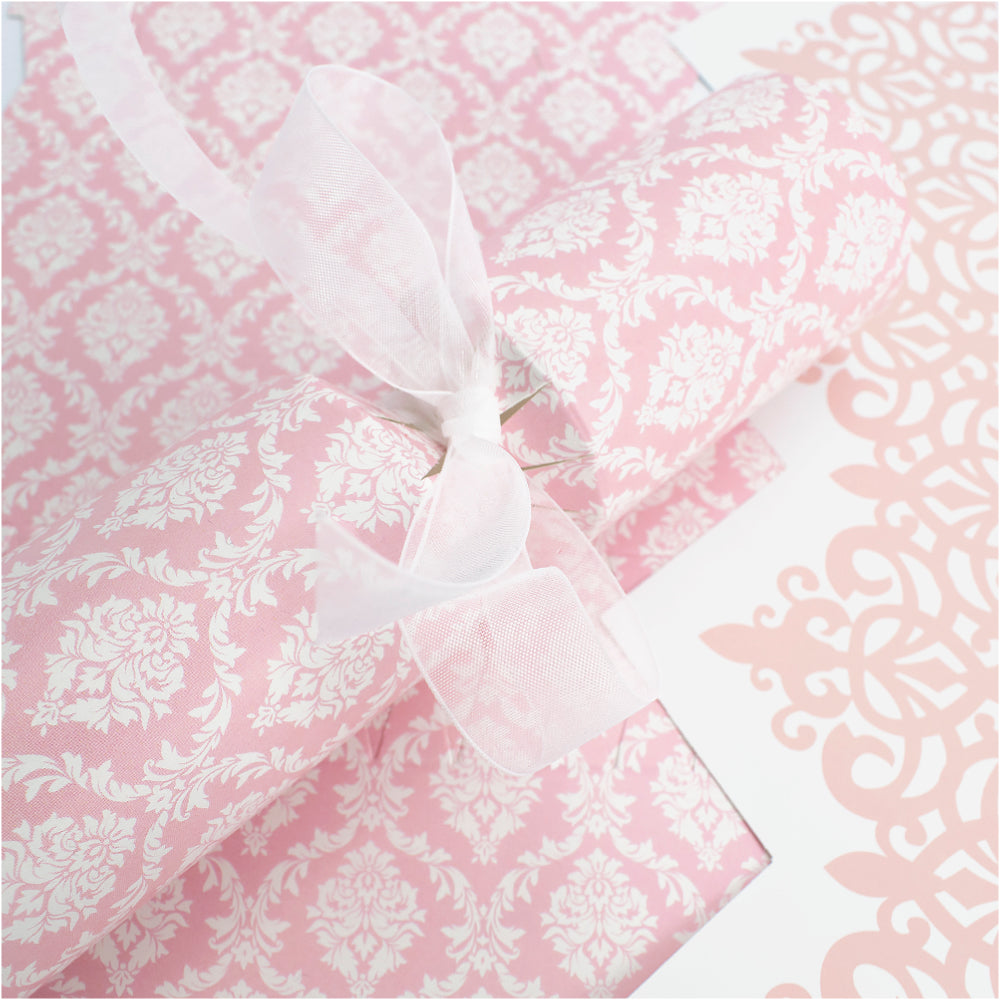 Pink Damask | Cracker Making Craft Kit | Make & Fill Your Own
